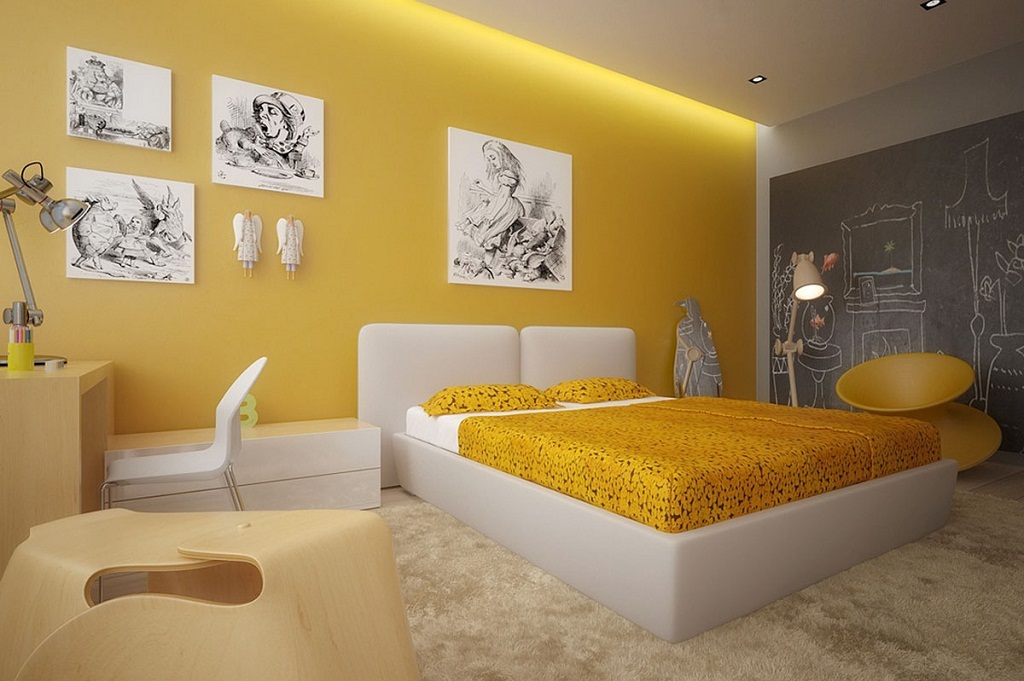 Yellow Color And Feng Shui For Your Bedroom My Decorative Cool As Well As Attractive Modern Bedroom With Yellow Color