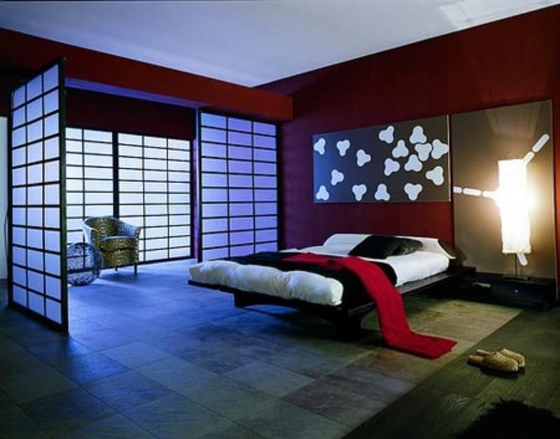 japanese style bedroom, bedroom, asian style